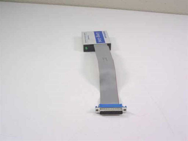 Intellicom Long-Link Parallel Interface Extender – side view showing ribbon cable and DB25 female connector end