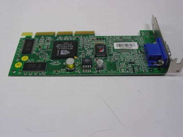Compaq 239920-001 NVIDIA RIVA TNT2 M64 AGP card – opposite-side angled view showing GPU and VGA connector