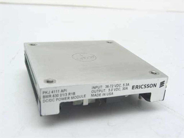 Ericsson PKJ 4111 API BMR 630 01/3 R1B DC/DC Power Module — front and label view showing input/output specs