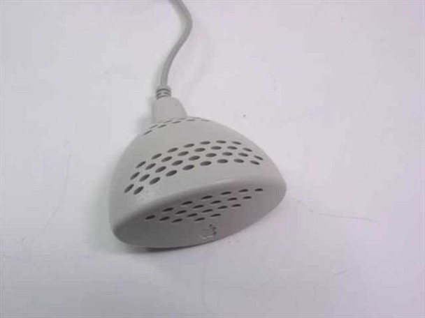 Apple 590-0670 Mac microphone front showing perforated dome housing and omnidirectional design