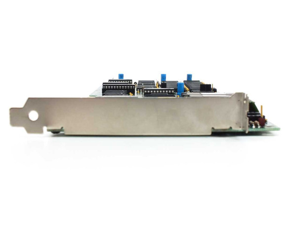 Zenith 85-3360-02 board side profile showing full-length ISA bracket with DIP switch banks and trim potentiometers