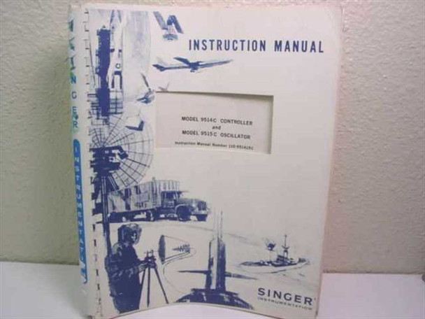 Singer Instrumentation Instruction Manual for Model 9514C Controller and