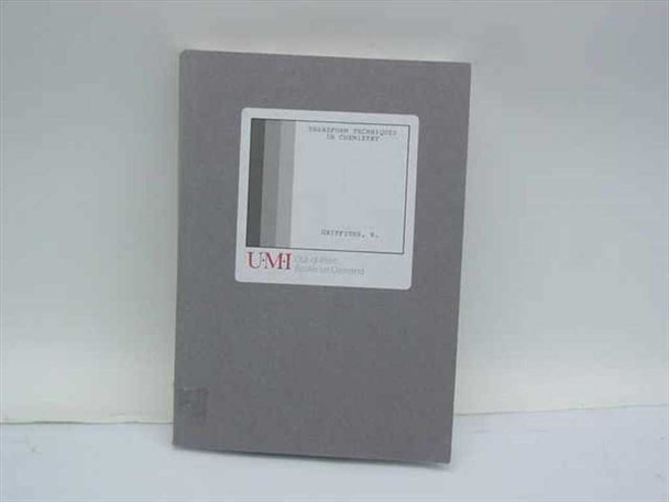 Transform Techniques in Chemistry UMI Books on Demand authorized facsimile paperback — front cover showing gray UMI cover with title label and author name
