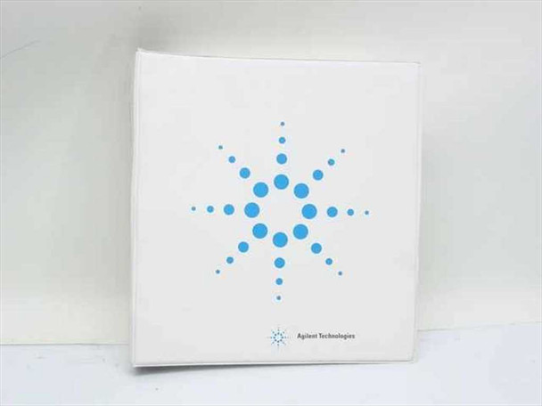 Agilent Technologies ESA Spectrum Analyzer Programmer's Guide white 3-ring binder front cover with Agilent starburst logo