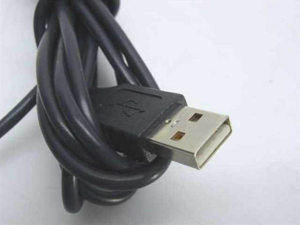 Dell 0F4177 mouse USB Type-A connector close-up showing cable and plug