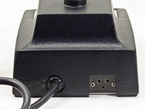 Bausch & Lomb 31-35-28 illuminator transformer – close-up of rear panel showing power cord entry grommet and 4-pin output connector