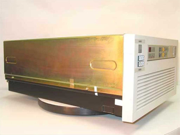 IBM 9335-B01 right-side and top view showing gold-colored sheet metal chassis and front panel controls
