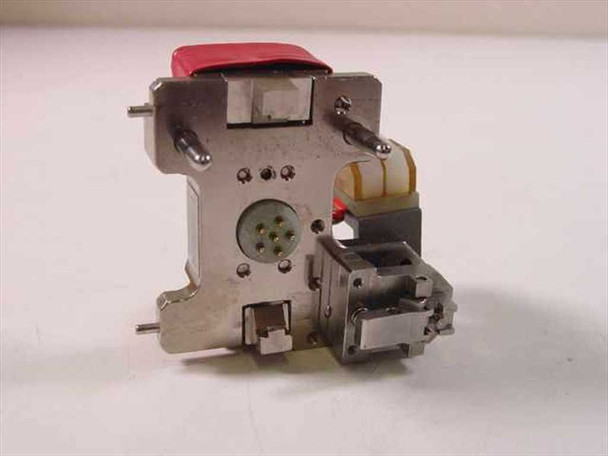 Guzik 304000 HLM sub-assembly – rear view showing circular multi-pin connector port and red head module mount