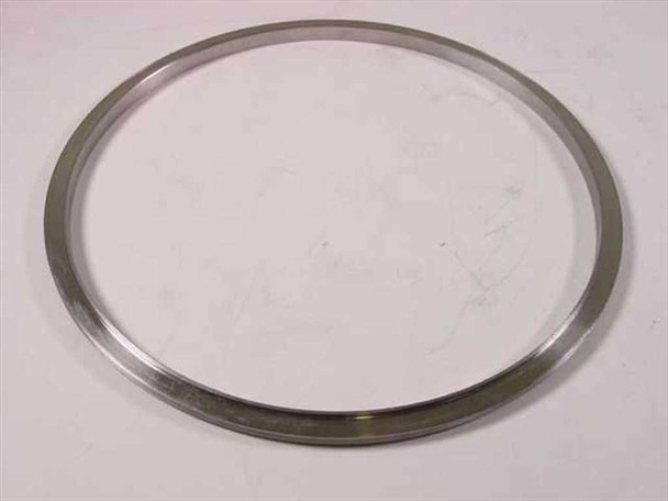 Unbranded 8-3/16 inch heavy duty metal flange gasket ring — top view showing flat ring profile and machined face