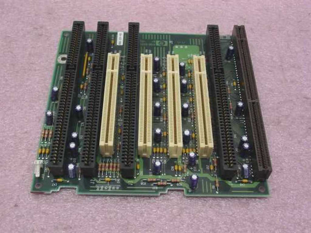 HP D5064-0244-NSD NetServer Riser Card – top-down view showing full PCB layout with ISA and PCI slots
