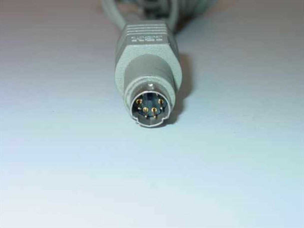 Close-up of the 6-pin PS/2 Mini-DIN connector on the IBM 96F9275 mouse cable, showing gold pins