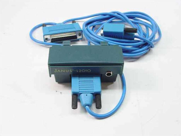 Intermec Janus L2010 Optical Link Adapter 061019-002 front view with DB-9 connector and blue connection cord