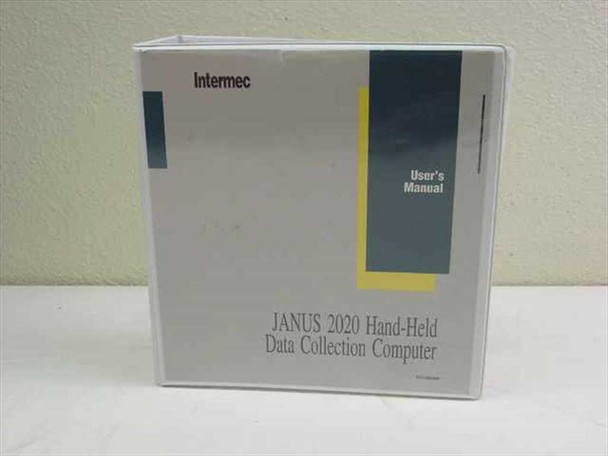 Intermec Janus 2020 Hand-Held Data Collection Computer User's Manual binder – front cover showing Intermec logo and title