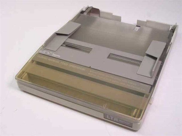 HP LaserJet II letter paper tray cassette – top/front angled view showing translucent cover and LTR label on front edge