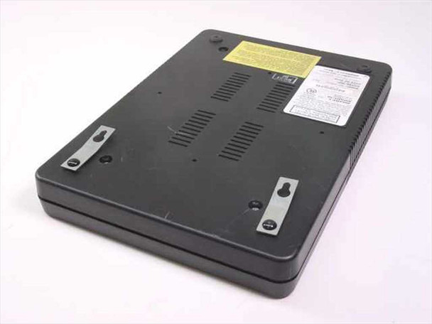 Mitel Smart-1 PAV+ 8350-R01-SDD1XX — bottom panel view showing ventilation slots, wall-mount keyhole slots, and regulatory label