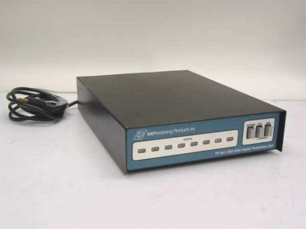 TeleProcessing Products TP-501 CSU/DSU Digital Termination Unit – front three-quarter view showing front panel controls and attached power cable