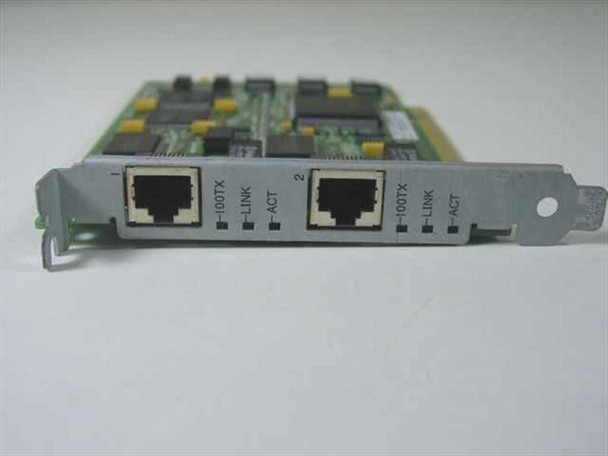 Compaq 242560-001 Dual Port 10/100TX NIC – bracket end showing two RJ-45 ports with 100TX, Link, and ACT indicators