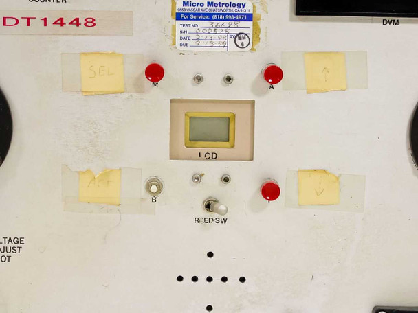 Custom Electronic DC Power Testing Equipment with Manual Control, Meter - As Is