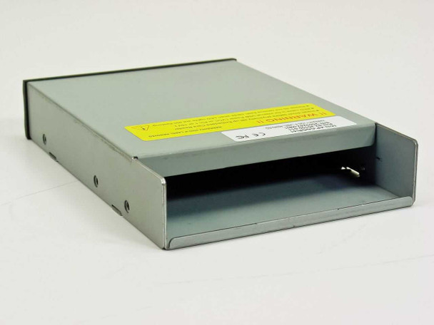 Apacer AP-COCRI41 card reader rear and side view showing gray metal chassis and CE/FCC certification label