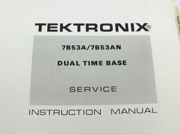 Tektronix 7B53A time base circuit diagram and block schematic