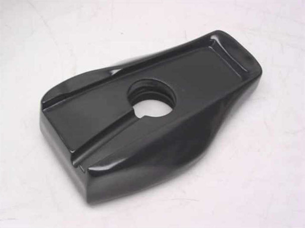 Talento T-IPP/2UD black swivel base — three-quarter view showing full footprint, mounting slot, and glossy molded finish