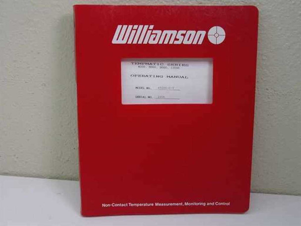 Williamson Tempmatic Series Operating Manual red binder front cover with model 4920S-C-T label
