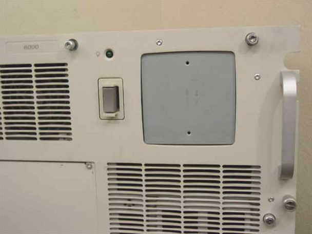 Compaq ProLiant 6000 front upper panel closeup showing power switch area and empty display bay