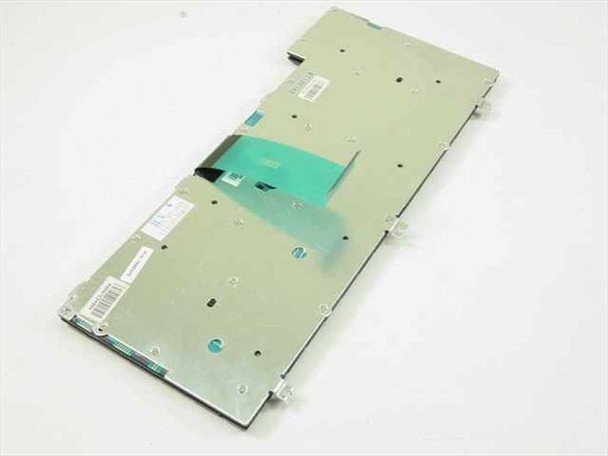 Gateway Solo 2000 keyboard 7000375 – underside view showing metal backing plate and green ribbon flex cable