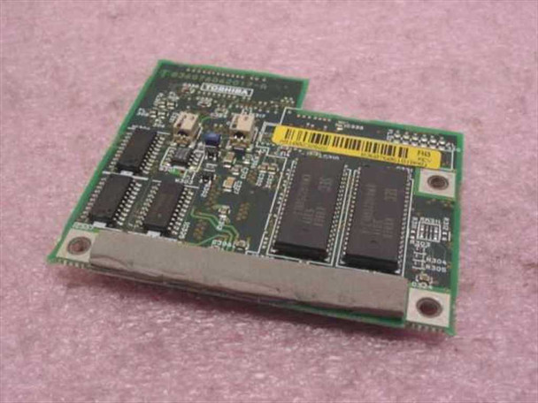 Toshiba 400CS VGA Card B36076061010 – reverse side showing Toshiba label, memory chips, and component side
