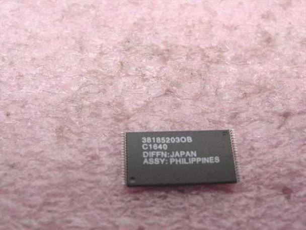 Intel E28F016S5-120 flash memory chip reverse side – markings showing 38185203OB, C1640, DIFFN: JAPAN, ASSY: PHILIPPINES