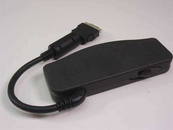 Compaq 310415-001 FDD Adaptor – side and bottom view showing housing profile and cable routing
