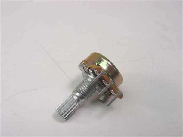 F-16KNPD potentiometer side view showing resistive element housing and solder lug terminals