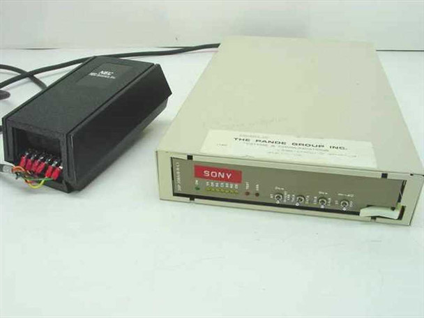 NEC N4810 DSP 208A/B External Modem front panel with Sony label and NEC America power supply unit alongside