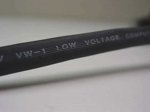 Cable jacket printed markings showing VW-1 Low Voltage Computer Cable designation