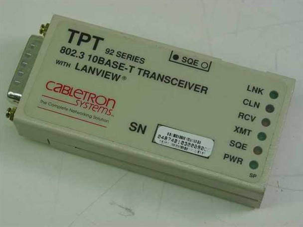 Cabletron 802.3 10 Base-T Transceiver with Lanview (TPT 92 Series)