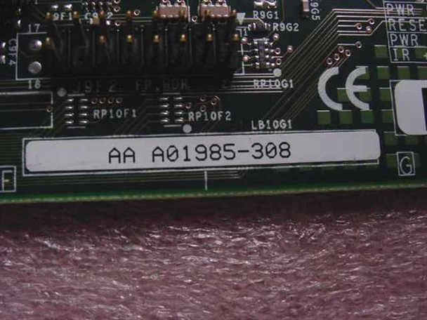 Dell 15JDG Motherboard – close-up of Intel AA A01985-308 label on PCB near power connector header area