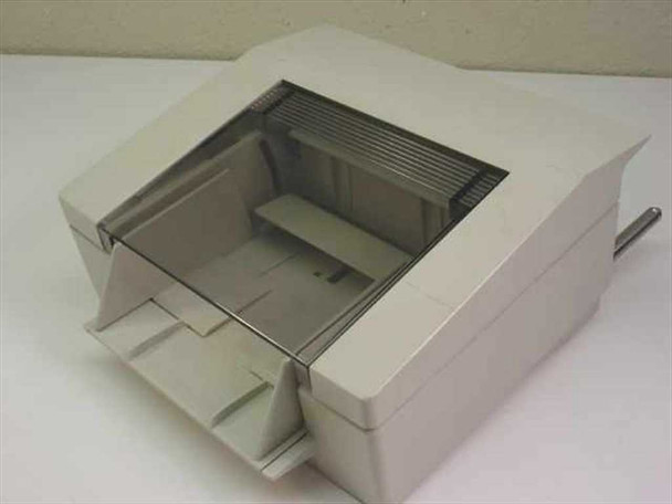 HP 33458A Envelope Feeder Kit for LaserJet IIID – top and front view showing open envelope tray and smoke-tinted lid