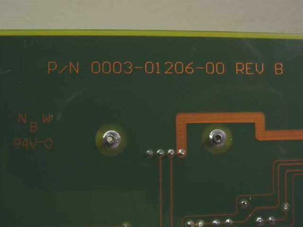 IVS Beam Focus Board PCB silkscreen close-up: P/N 0003-01206-00 REV B, UL 94V-0 flammability rating