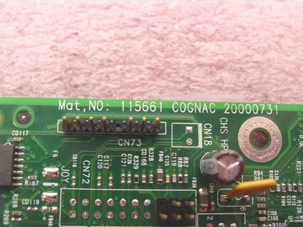 HP Cognac 20000731 PCB edge showing Mat. No. 115661 COGNAC 20000731 CHS HP silkscreen label
