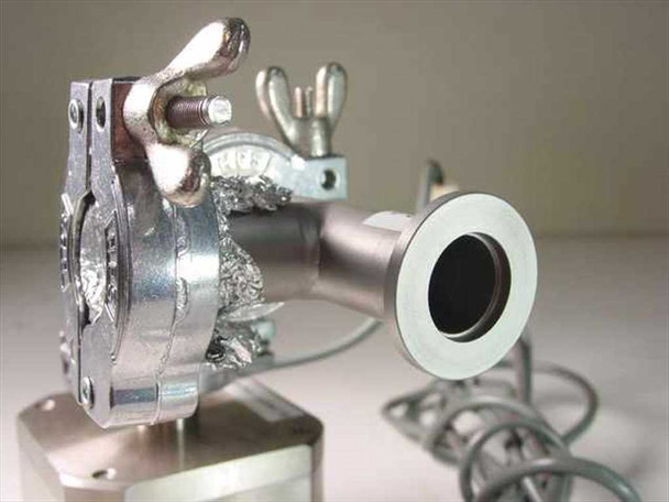 IVS Accuvision 200 blow off valve — front view showing valve body with adjustment thumbscrews and circular tube outlet port