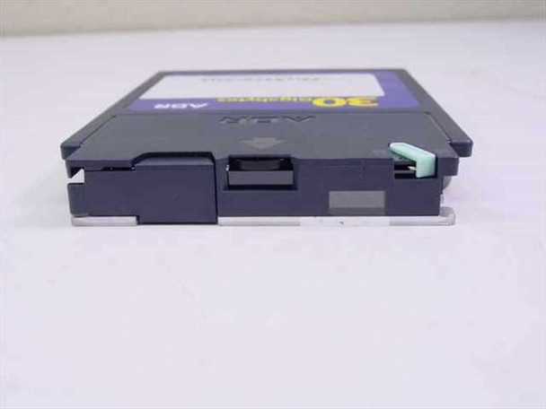 OnStream ADR 30GB tape cartridge bottom edge showing tape door mechanism and ADR connector slot