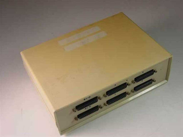 General Interface Systems GIS 4-Port Data Switch – rear panel showing four DB25 female connectors in two rows