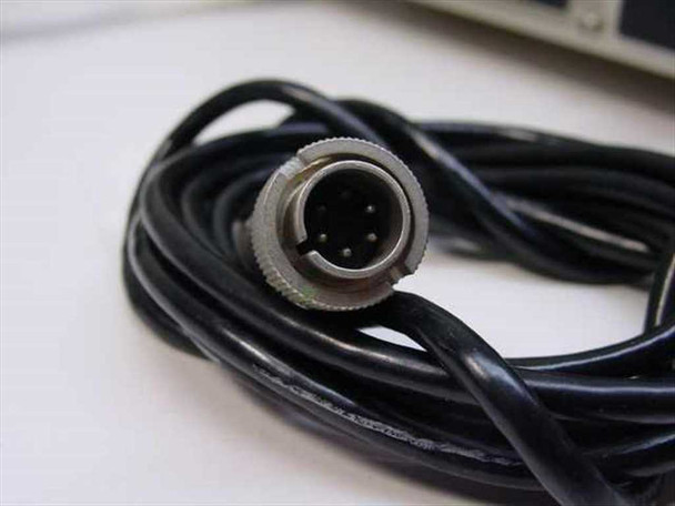 Transducer cable included with Mitutoyo GMR-2705 — circular multi-pin female connector closeup showing 5-pin locking connector