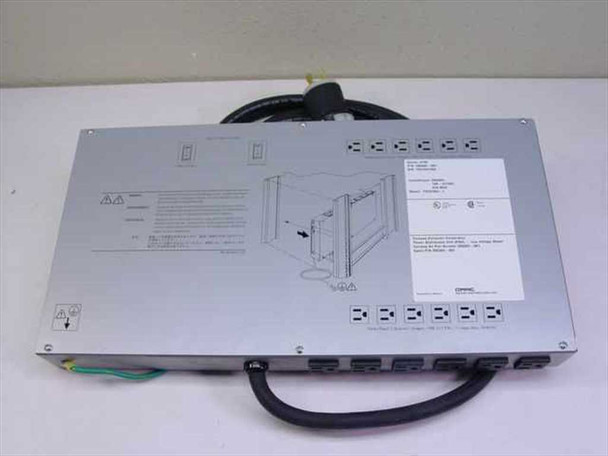 Compaq PDUC30a-1 295364-001 PDU — bottom/rear view showing additional outlet bank, installation diagram label, and rating plate