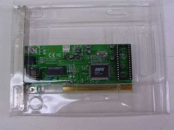 IBM 19K4309 EN1207D-TX PCI 10/100 Fast EtherLink network card — front PCB view in anti-static protective sleeve