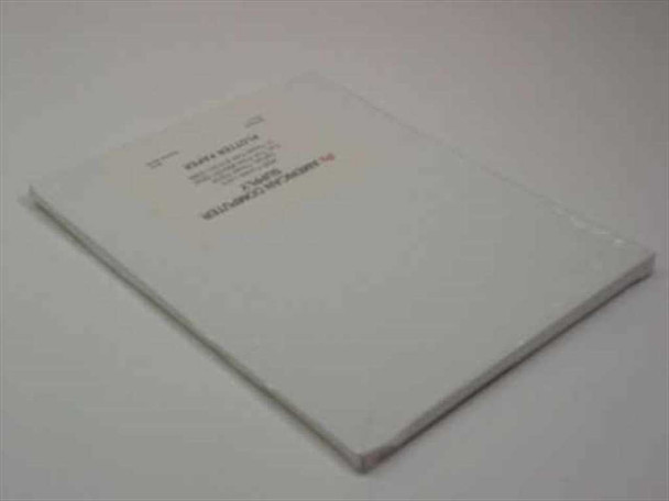 American Computer Supply #4740 Plotter Paper pack — angled rear view showing thickness of 50-sheet stack