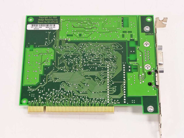Madge Smart 16/4 PCI Ringnode 151-072-03N — PCB rear/solder side showing copyright 1992 Madge Networks Ltd marking and PCI edge connector