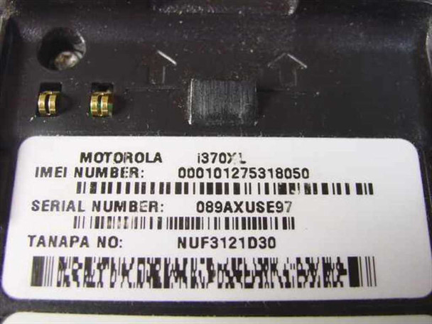 Motorola i370XL Nextel iDEN Cellular Telephone w/ Charging Base