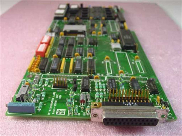 Kensington Labs 4000-60010 SBC Controller Card — angled top view showing PCB layout with DB-25 connector and IC population