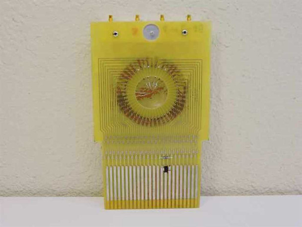 G0059 Gold Finger Probe Card front view alternate angle showing concentric trace routing to circular probe ring and gold finger edge contacts